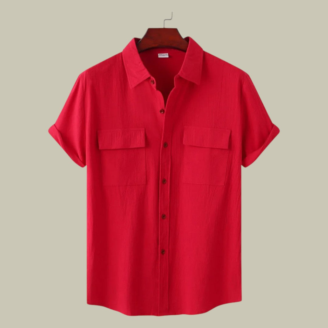 Rocco | Men's Linen Short-Sleeved Shirt