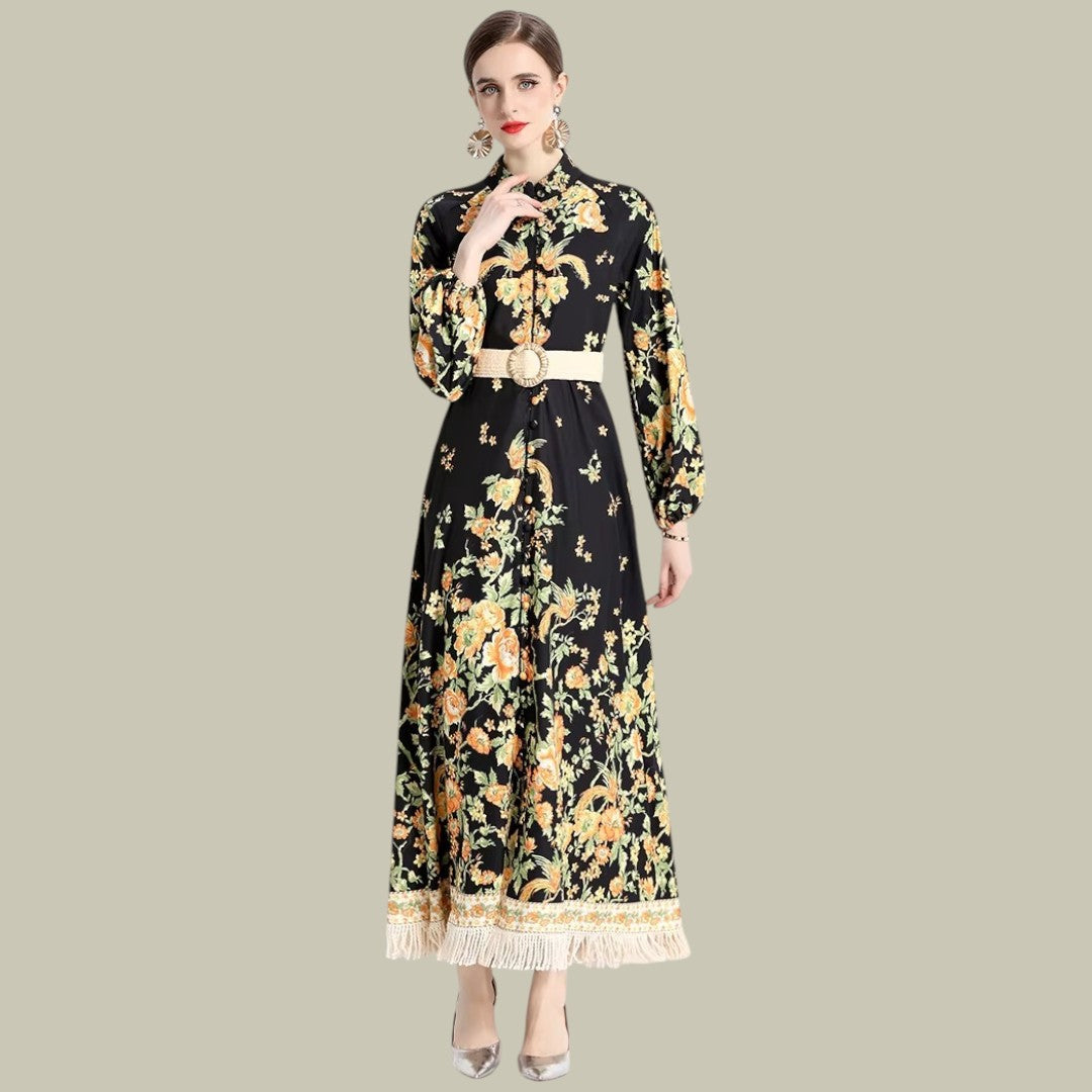 Lexo | Women's Elegant A-Line Maxi Dress