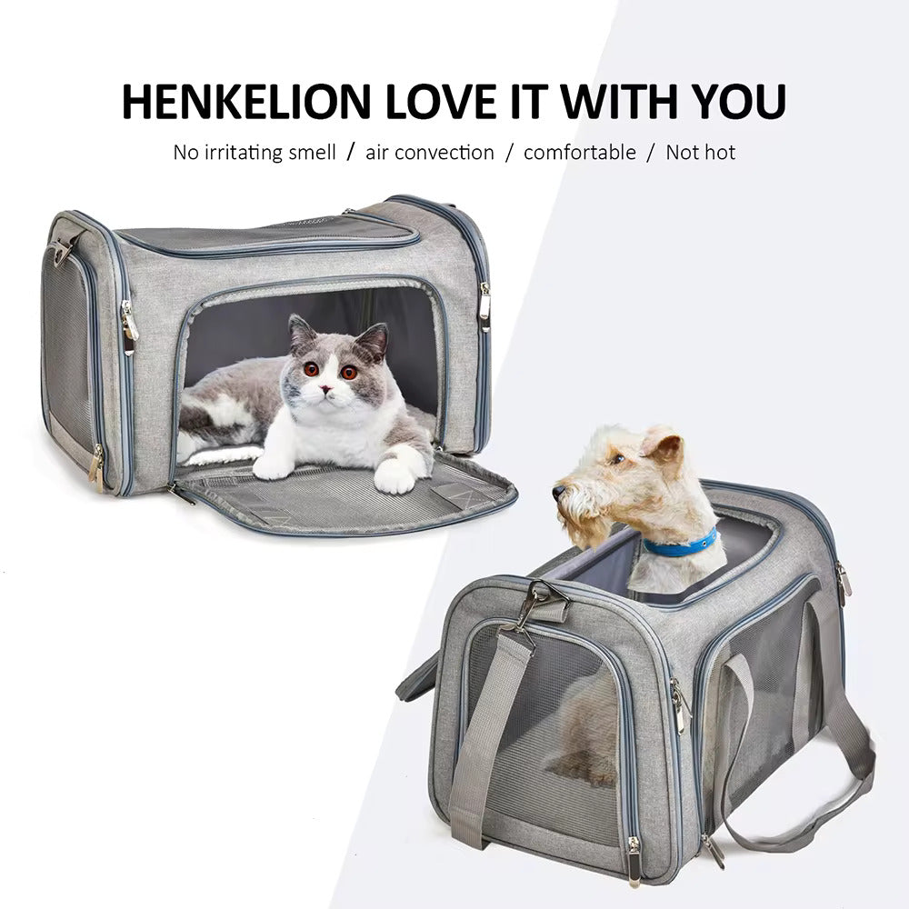 Thor - Deluxe Pet Carrier Travel Bag for Cats and Dogs