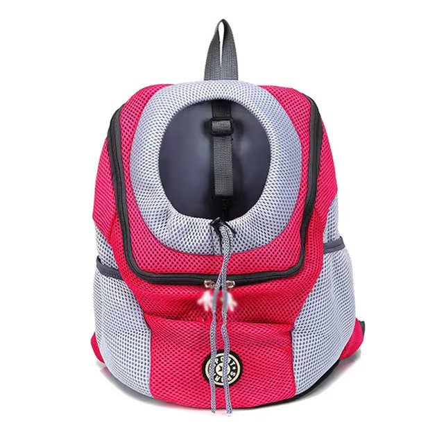 Dog Carrier Backpack for Small Pets – Breathable Mesh with Safety Hook