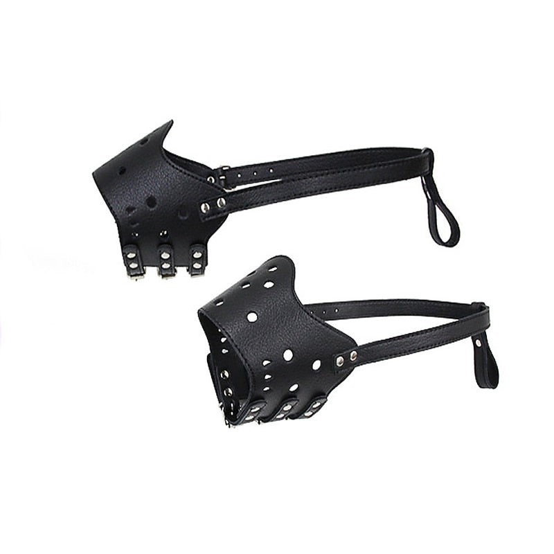 Leather Pet Muzzle for Safe and Comfortable Control