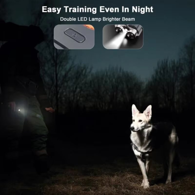 Ultrasonic Dog Behavior Training Device with LED Light