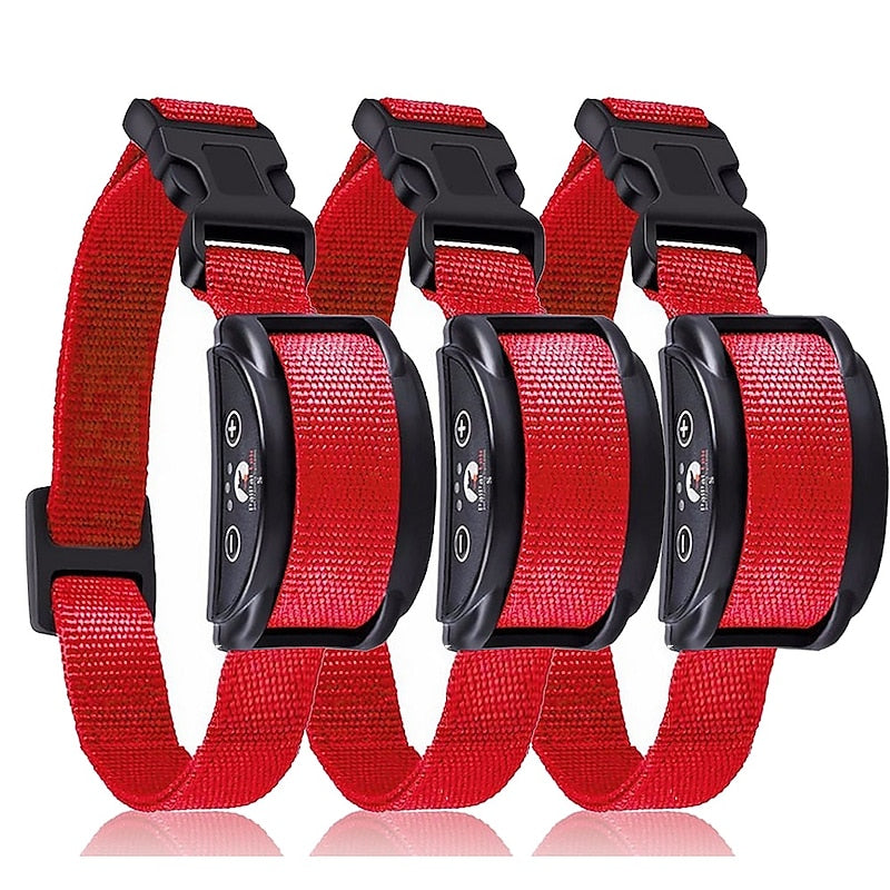 Triple Pack Waterproof Rechargeable Dog Bark Training Device