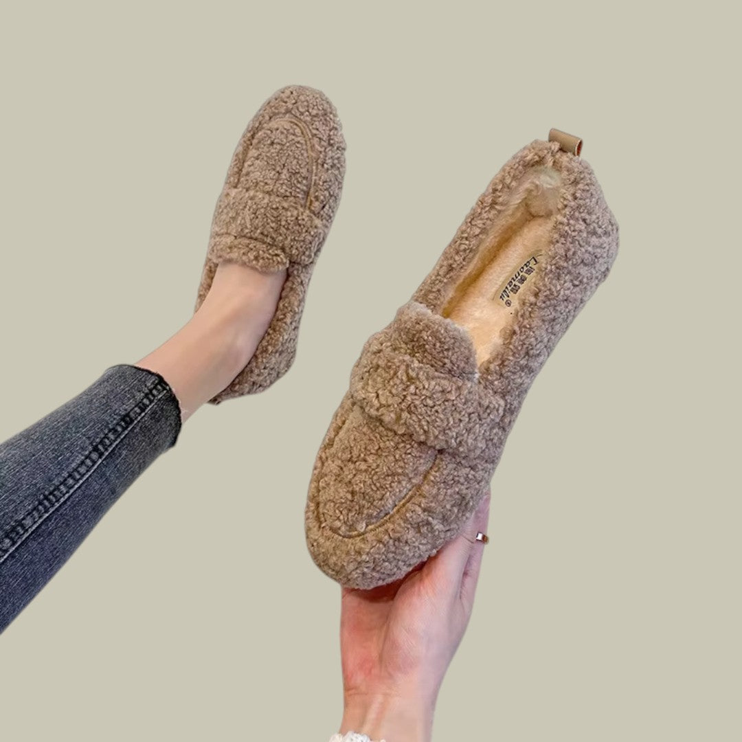 Fovexa | Women's Stylish Wool Slip-On Loafers