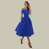 Samantha | Women's Chic Off-Shoulder Midi Dress